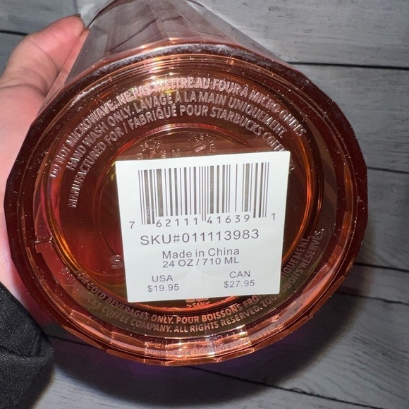 2020 Starbucks Rose Gold Dome Iridescent Tumbler - 24oz - Picture 6 of 6